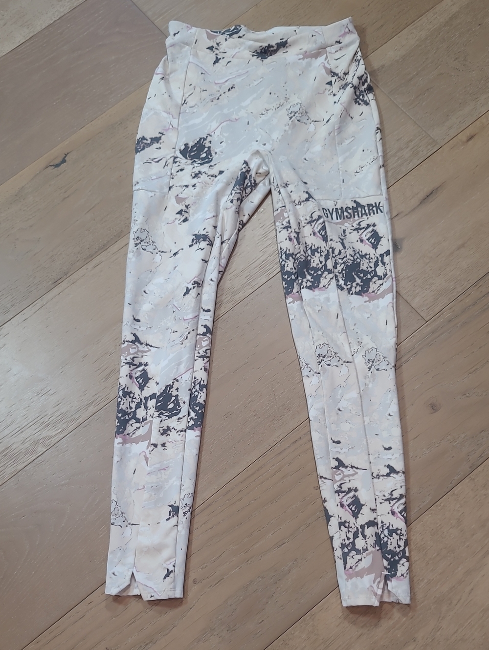 Gymshark ORI Leggings Women's sz S Marble Mid Rise Activewear Leggings